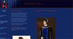 Desktop Screenshot of doctoralgown.com